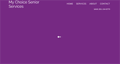 Desktop Screenshot of mychoiceinhomecare.com