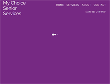 Tablet Screenshot of mychoiceinhomecare.com